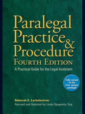 cover image of Paralegal Practice & Procedure